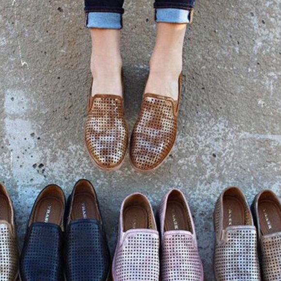 Trask Ali Perf Italian Metallic Suede Loafers NIB - Picture 13 of 14